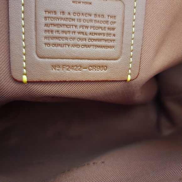 Coach Bella Satchel NWT Color: 1941 Saddle - Picture 5 of 7